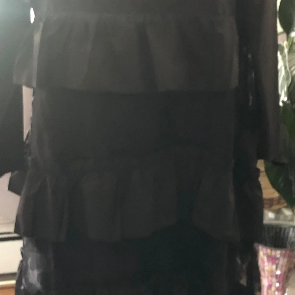 Black Ruffle Dress - Picture 2 of 3